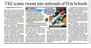 F1 in Schools - Times of India